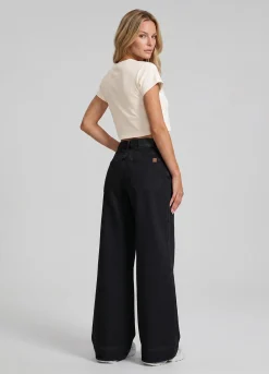High Waist Weide Leg Jeans