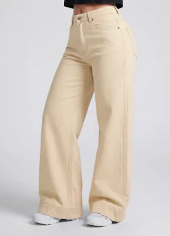 High Waist Weide Leg Jeans