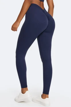 Hochtaillierte Leggings mit Rüschen