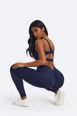 Hochtaillierte Leggings mit Rüschen