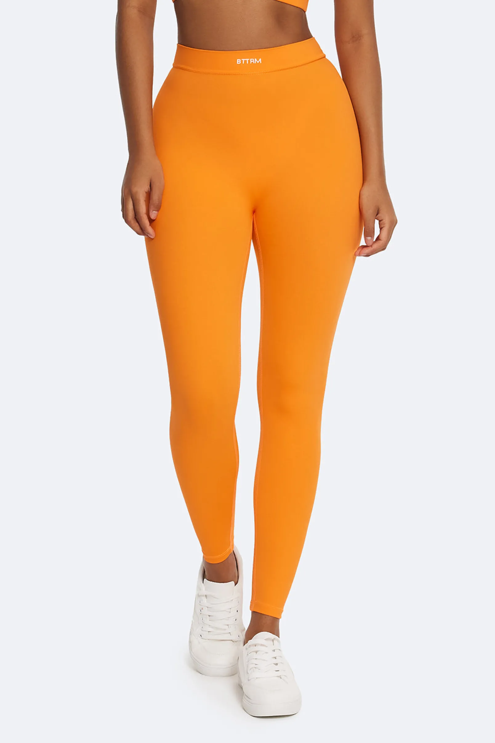 Hochtaillierte Leggings mit Rüschen