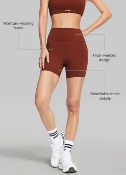 Impact-Mesh-Shorts mit hohem Bund