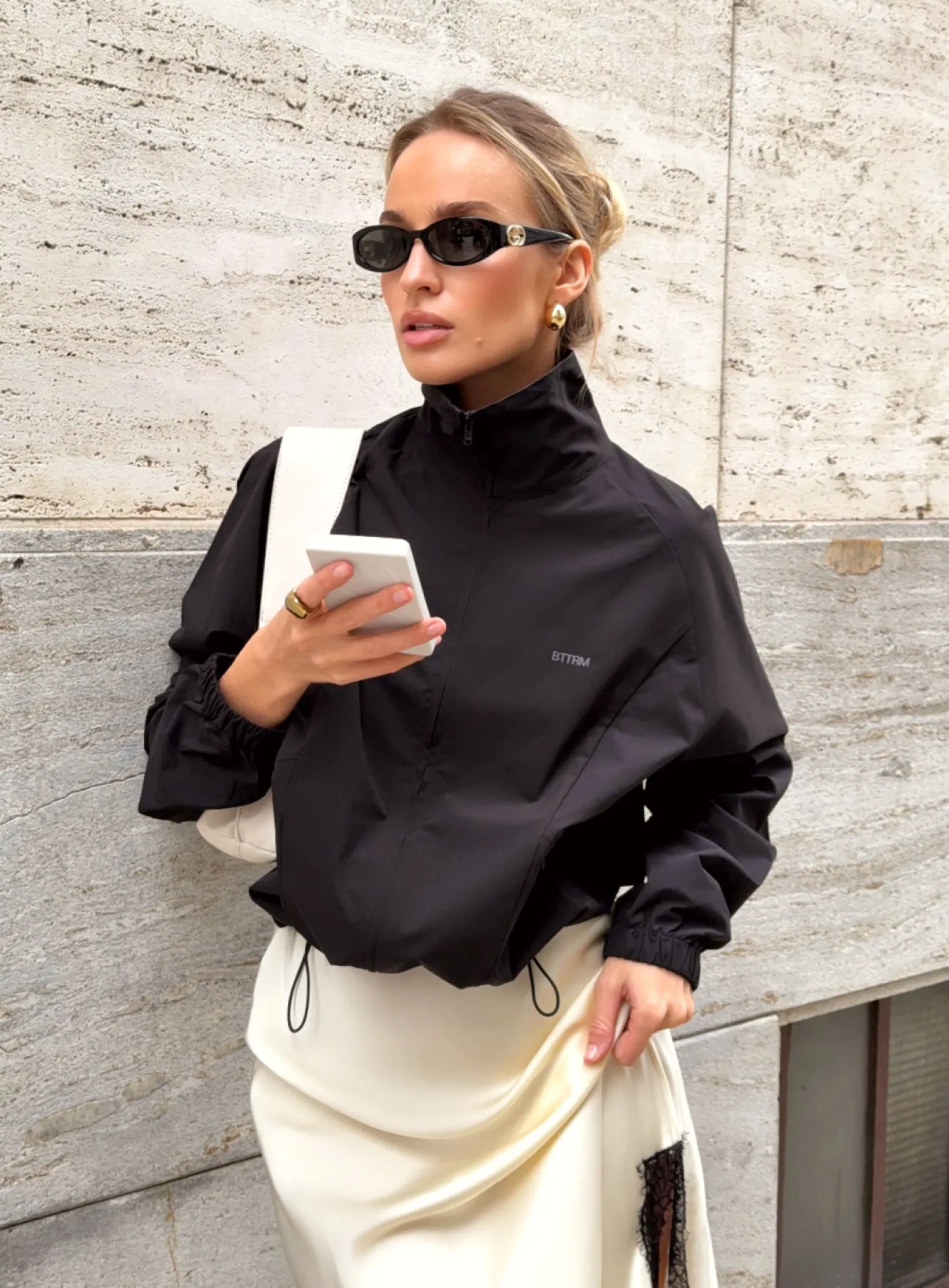 Jacke mit Stehkragen