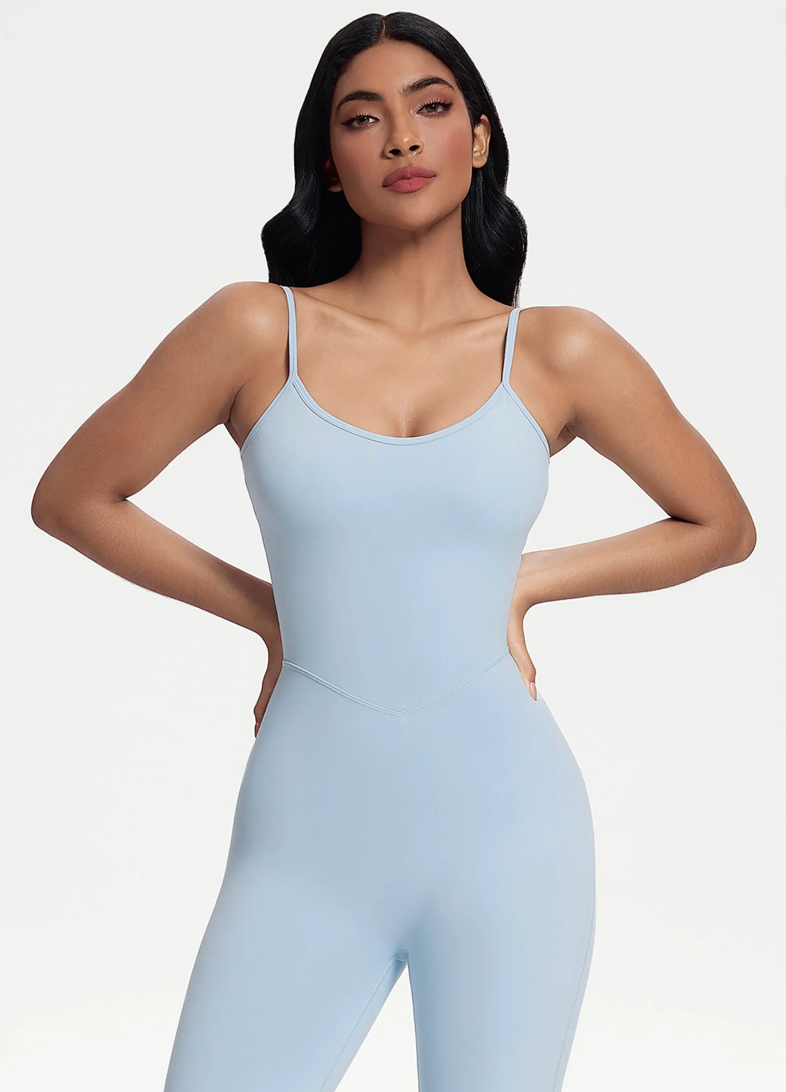 Jumpsuit mit Schlag und Scrunch-Detail