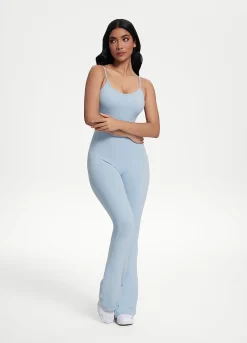 Jumpsuit mit Schlag und Scrunch-Detail