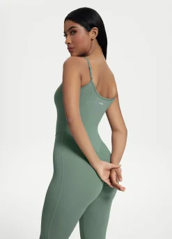 Jumpsuit mit Schlag und Scrunch-Detail