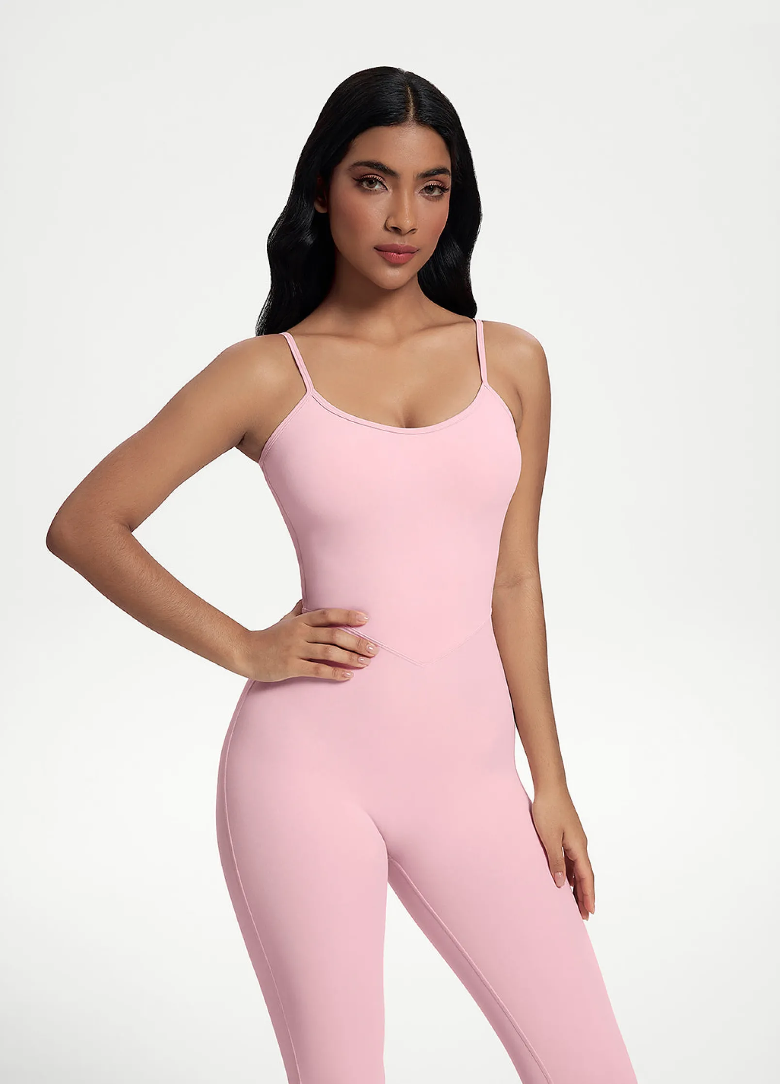 Jumpsuit mit Schlag und Scrunch-Detail