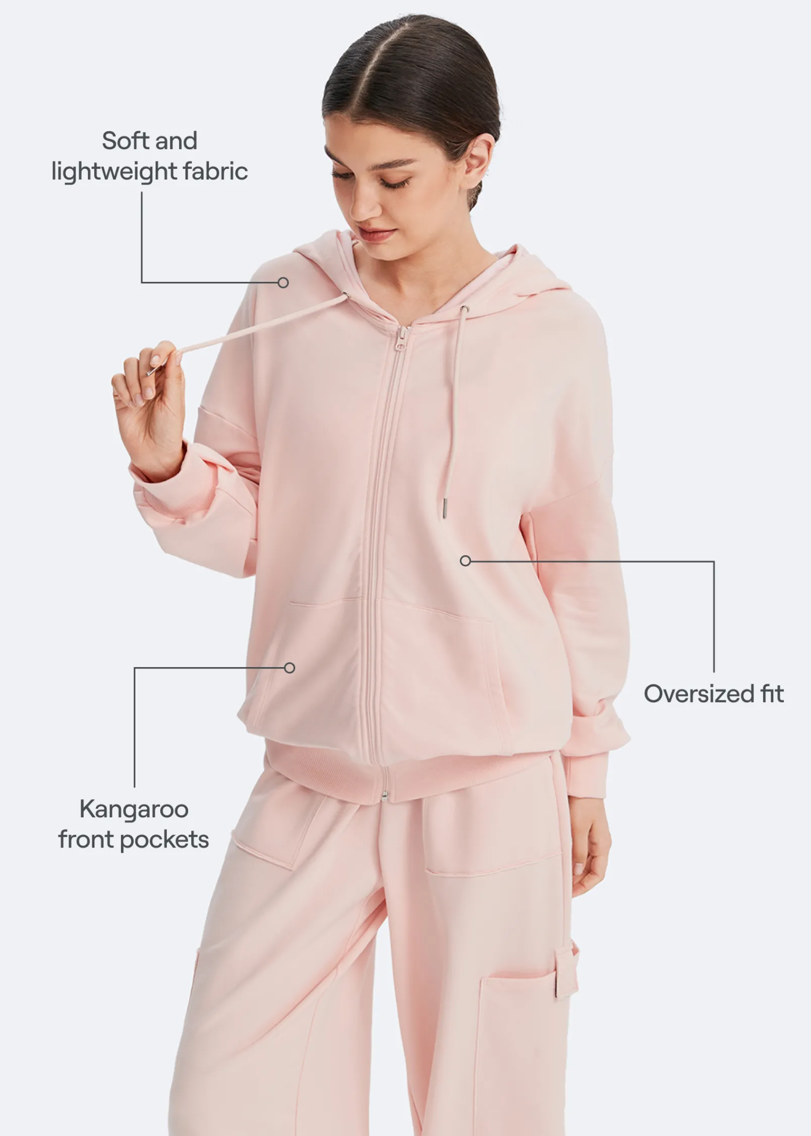 Kapuzenjacke mit Taschen