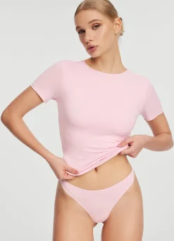 Kurzarmshirt mit Rundhalsausschnitt