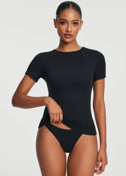 Kurzarmshirt mit Rundhalsausschnitt