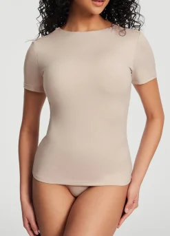Kurzarmshirt mit Rundhalsausschnitt