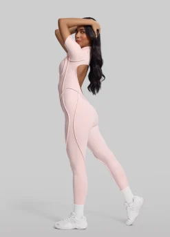 Kurzärmliger Catsuit in voller Länge