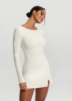 Langarmshirt mit offenem Rücken