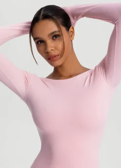 Langarmshirt mit offenem Rücken