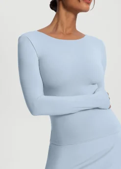 Langarmshirt mit offenem Rücken