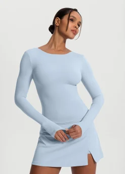 Langarmshirt mit offenem Rücken