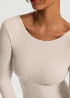 Langarmshirt mit offenem Rücken
