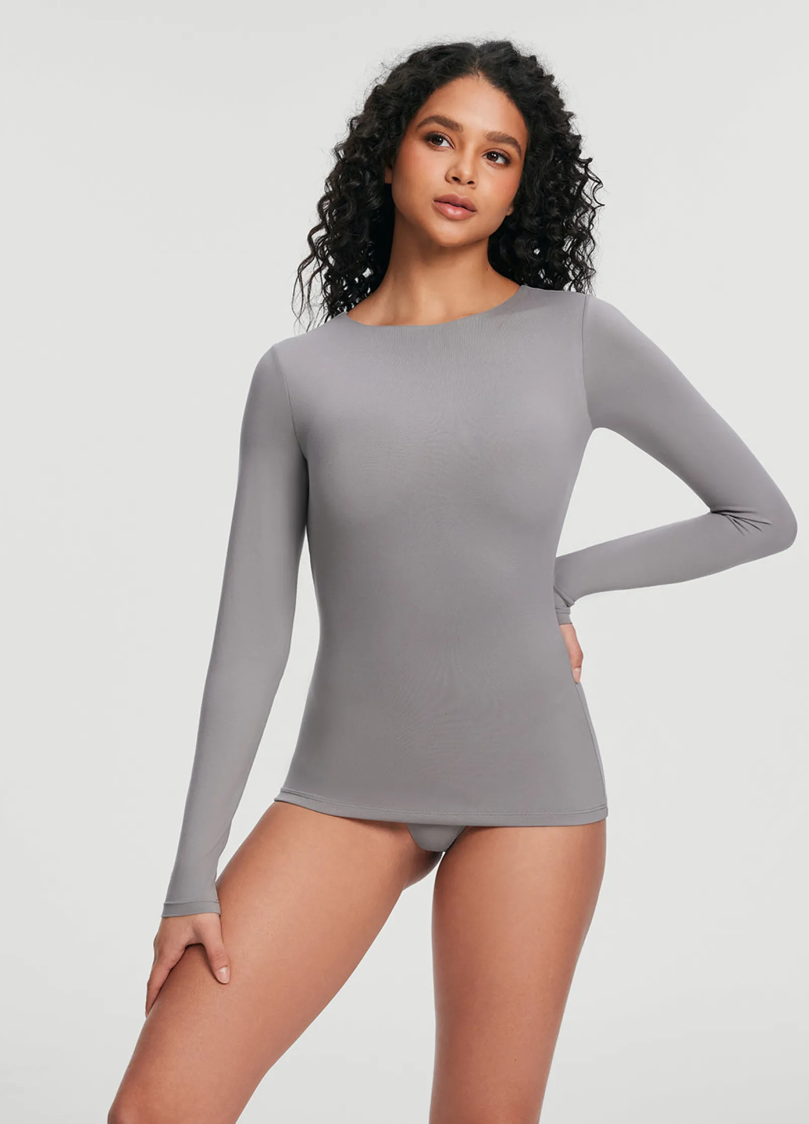 Langarmshirt mit Rundhalsausschnitt – 3er-Pack