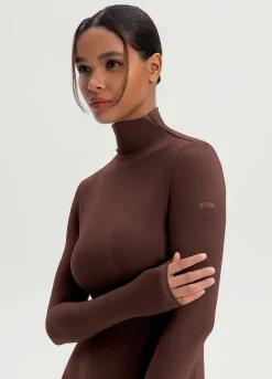 Langarmshirt mit Stehkragen