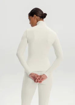 Langarmshirt mit Stehkragen