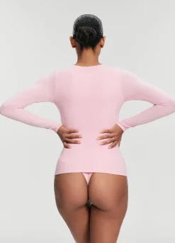Langarmshirt mit U-Ausschnitt