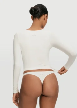 Langarmshirt mit U-Ausschnitt