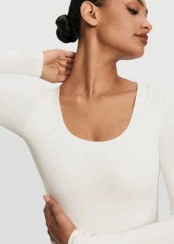 Langarmshirt mit U-Ausschnitt