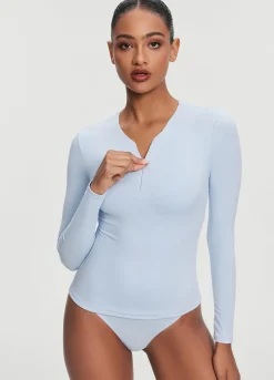 Langarmshirt mit Viertelreißverschluss