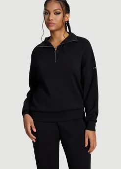 Langarm-Sweatshirt mit Half-Zip