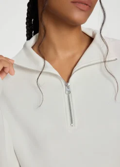 Langarm-Sweatshirt mit Half-Zip