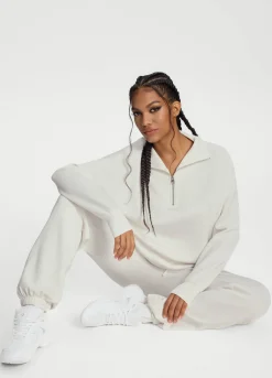 Langarm-Sweatshirt mit Half-Zip