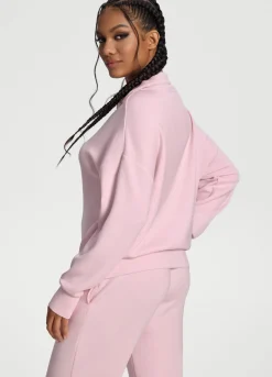 Langarm-Sweatshirt mit Half-Zip