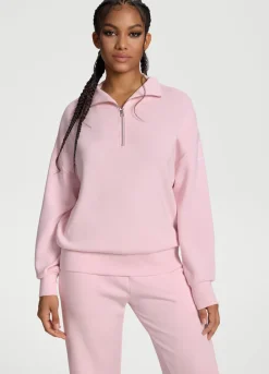 Langarm-Sweatshirt mit Half-Zip