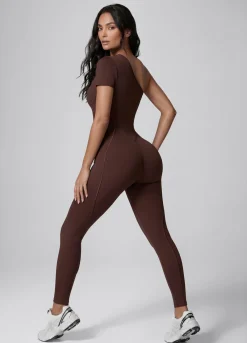 Langer One-Shoulder-Catsuit