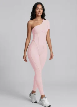 Langer One-Shoulder-Catsuit