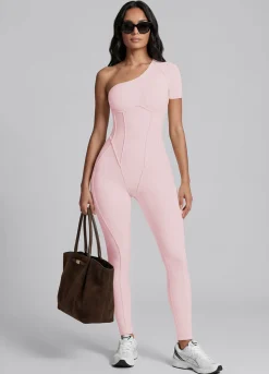 Langer One-Shoulder-Catsuit