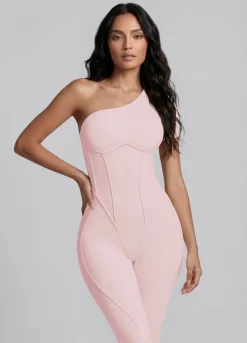 Langer One-Shoulder-Catsuit