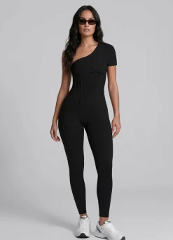 Langer One-Shoulder-Catsuit
