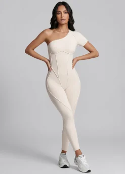 Langer One-Shoulder-Catsuit