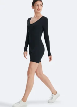 Langärmeliger U-Back-Bodysuit