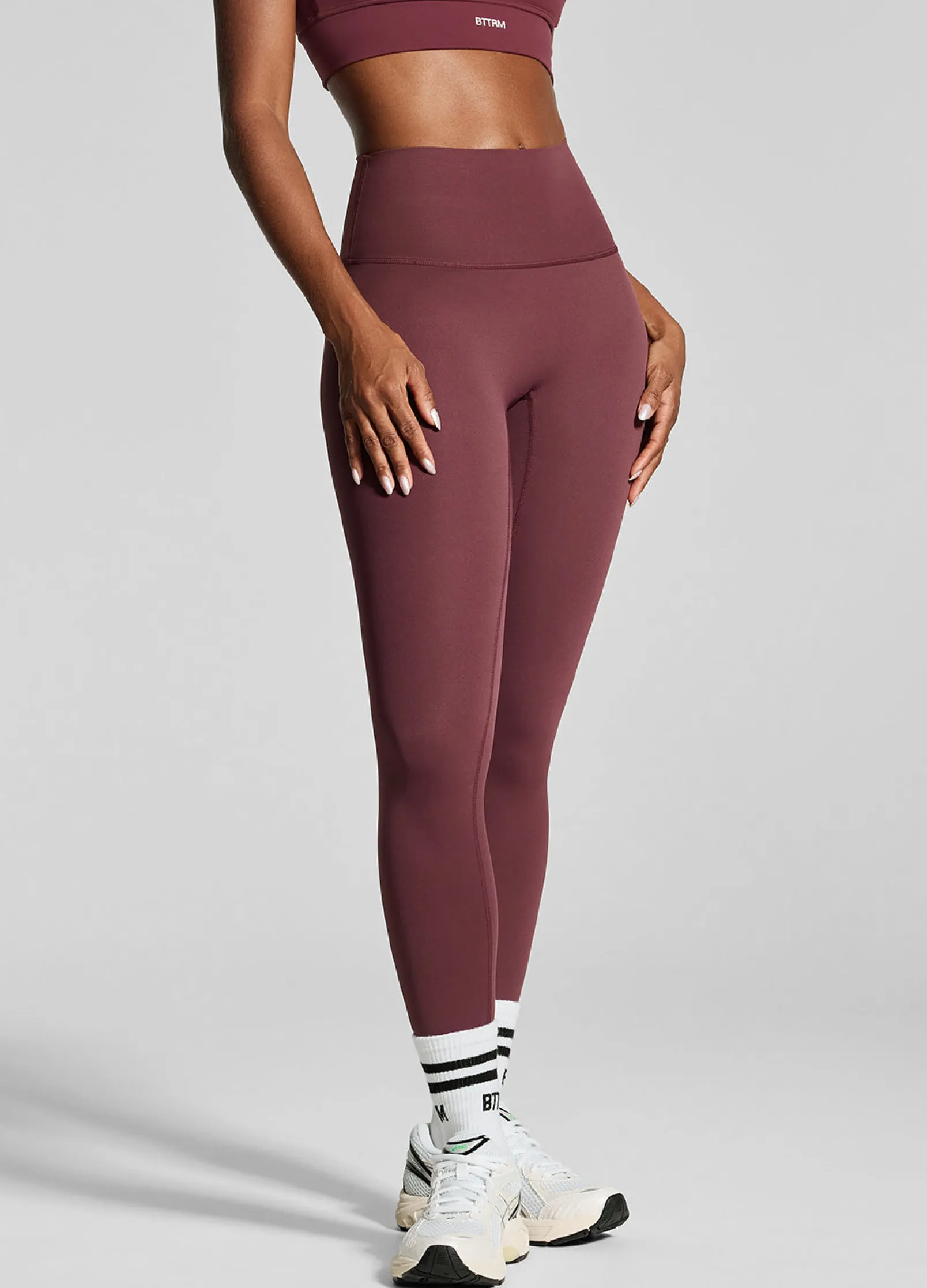 7/8-Leggings mit hohem Bund