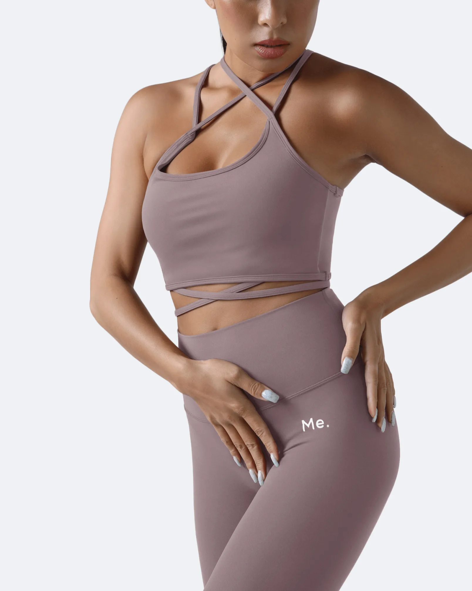 7/8-Leggings mit hohem Bund