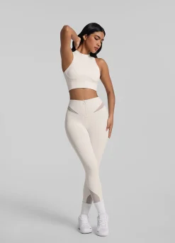 Leggings mit Mesh-Einsätzen