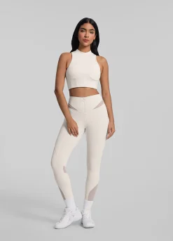 Leggings mit Mesh-Einsätzen