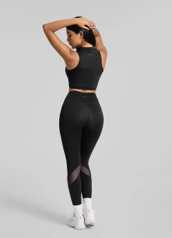Leggings mit Mesh-Einsätzen