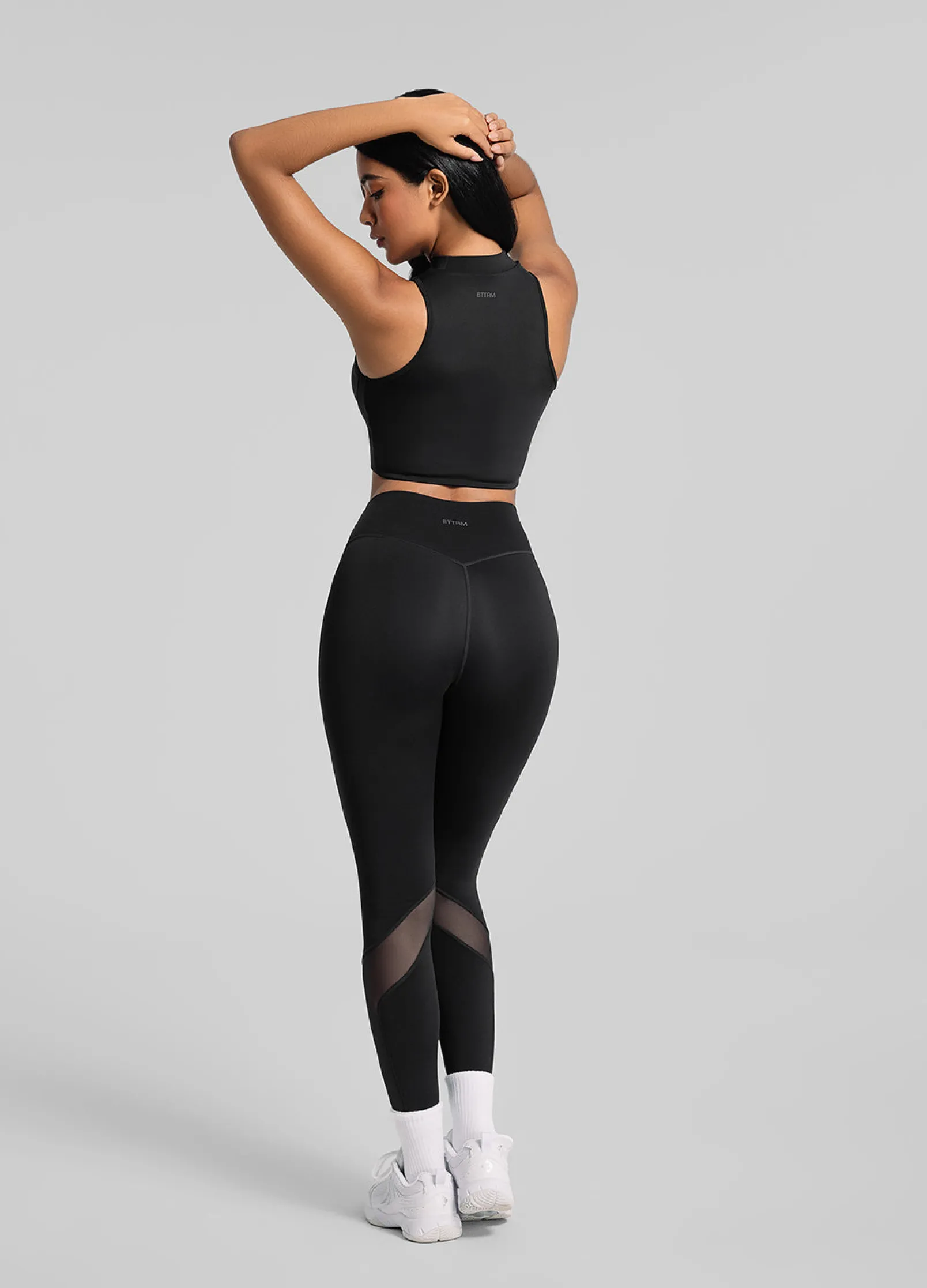 Leggings mit Mesh-Einsätzen