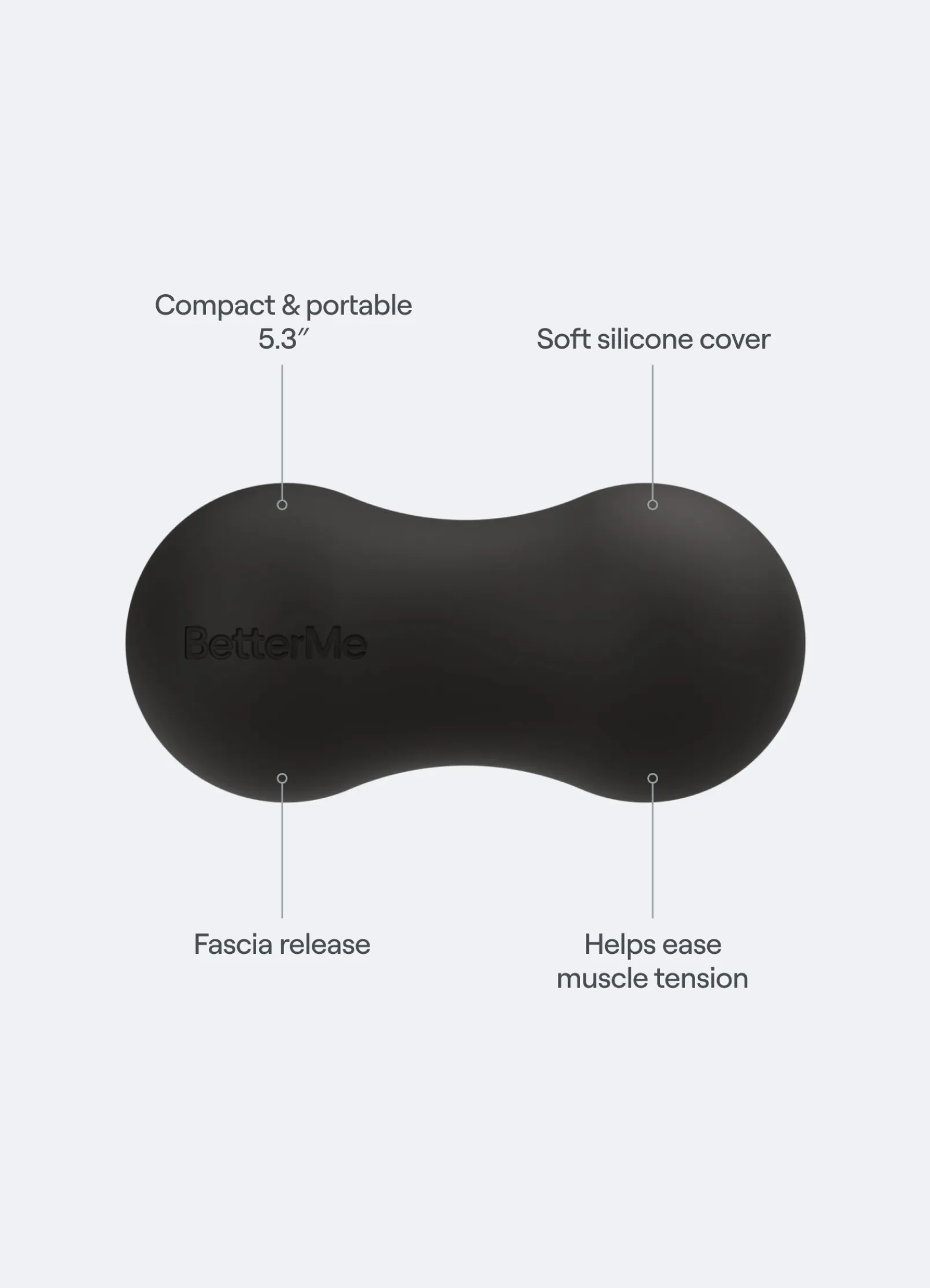 Massageball in Erdnussform