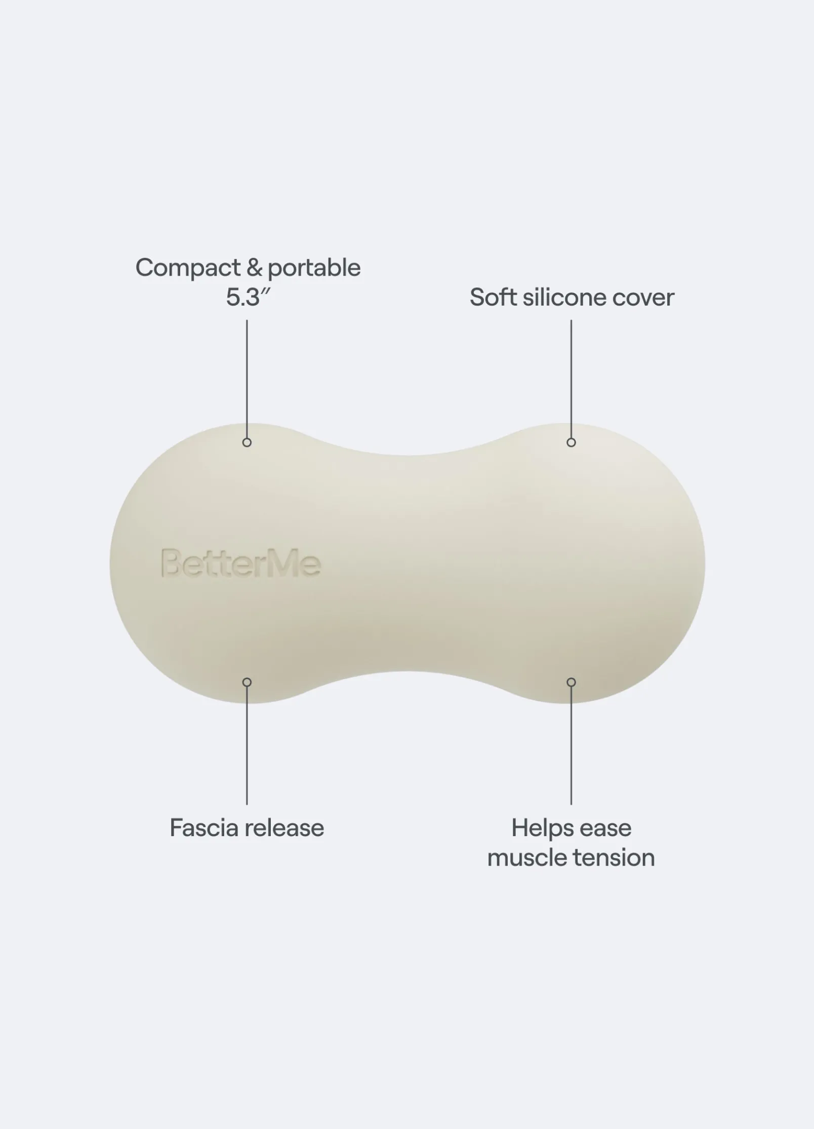 Massageball in Erdnussform