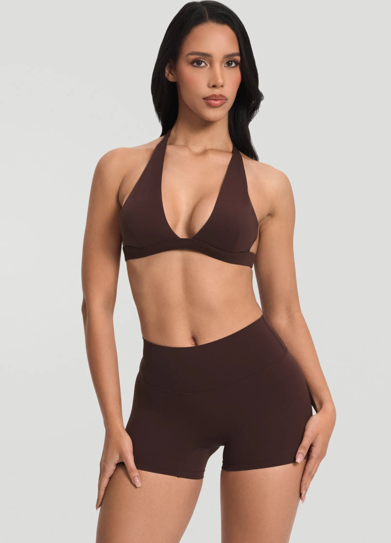 Micro-Shorts mit hohem Bund