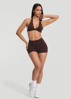 Micro-Shorts mit hohem Bund